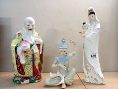 3 Oriental figures