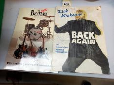 A signed Rick Wakeman 'Back Again' & the Bootleg Beatles in concert souvenir programme