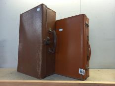 2 small vintage suitcases
