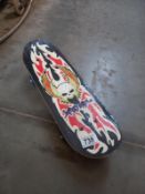 A Skulls skateboard