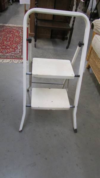 A metal folding step ladder, COLLECT ONLY.
