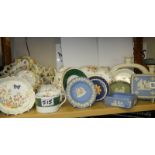 A mixed lot of ceramics including Wedgwood, Aynsely, Minton etc.,
