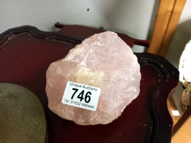 A piece of rock salt