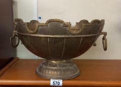 A brass bowl