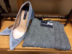 A Pair of new Dorothy Perkins size 6 shoes & a men's new Firetrap scarf