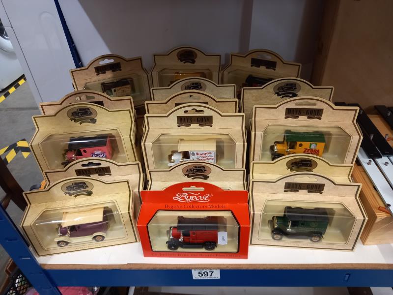 A quantity of boxed Lledo days gone die cast model vans