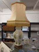 A Chinese style ginger jar table lamp