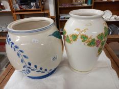 Two large ceramic vases. COLLECT ONLY.