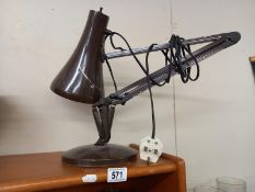 An Anglepoise lamp