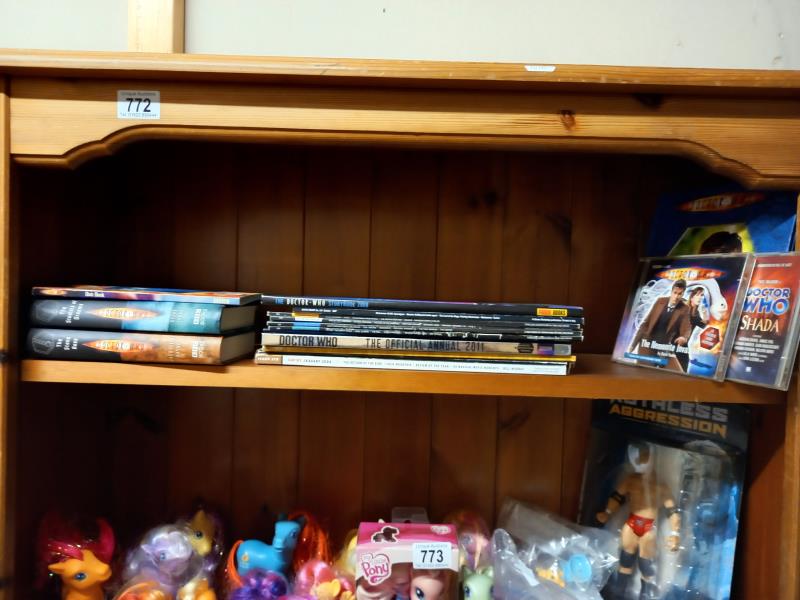 A quantity of mixed toys including My Little Pony & Dr Who books etc. - Image 2 of 4