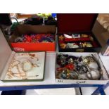 A good lot of costume jewellery (1 box A/F)