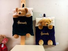 2 Harrods Teddy bear pyjama cases.