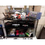 A quantity of radio control helicopters & accessories