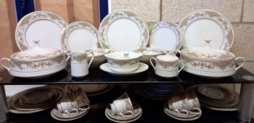 Approximately 40 pieces of Noritake 'Clara' pattern tableware. COLLECT ONLY.
