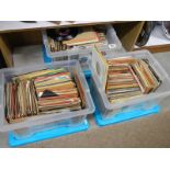 A large lot of 45 rpm records.