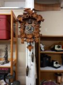 A battery operated cuckoo clock