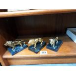 3 Lions International marble based paperweights