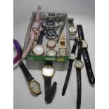 A mixed lot of ladies wrist watches.