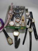 A mixed lot of ladies wrist watches.