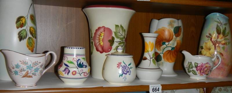 A mixed lot of vases etc.,