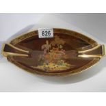A hand painted Carlton Ware Rouge Royale pin dish.