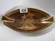 A hand painted Carlton Ware Rouge Royale pin dish.