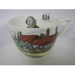 An early 20th century Crown Devon William Shakespeare tea cup.