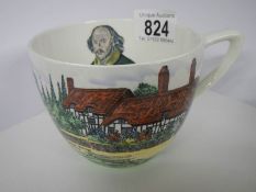 An early 20th century Crown Devon William Shakespeare tea cup.