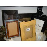 A mixed lot of picture frames etc.,