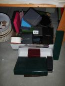 A quantity of assorted jewellery boxes.