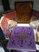 A quantity of Harry Potter books including The Creature Vault.