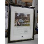 A framed and glazed Standard Vanguard poster.