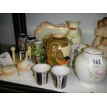 A good lot of assorted vases etc.,