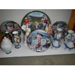 Four Danbury Mint Last of the Summer Wine plates, vases, figures etc.,