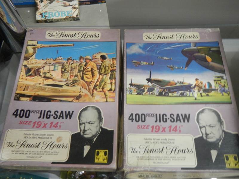 Three 'The Finest Hour' Winston Churchill jigsaw puzzles, completeness unknown. - Image 2 of 3