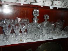A good lot of cut glass and other glassware, no damage, COLLECT ONLY.