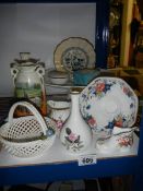 A mixed lot of ceramics including Wedgwood.