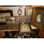A good lot of old black and white photographs including some in frames.