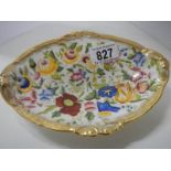 A hand painted 'Hamrhensley & Co.,' pin dish.