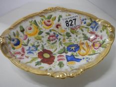 A hand painted 'Hamrhensley & Co.,' pin dish.