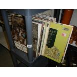 A mixed lot of LP records including classical.