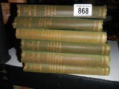 Six volumes of 'The Art and Practice of Printing'.