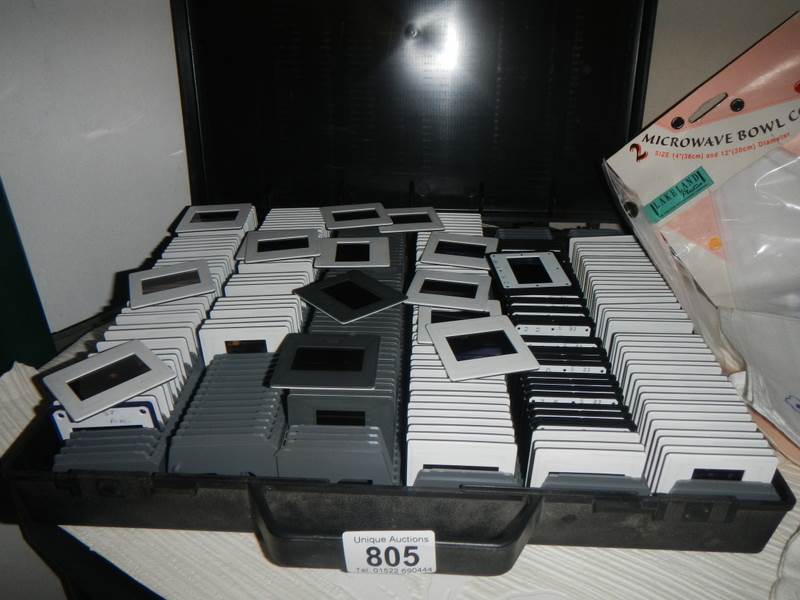 A case of 35 mm slides.