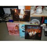 A quantity of LP records including Abba.