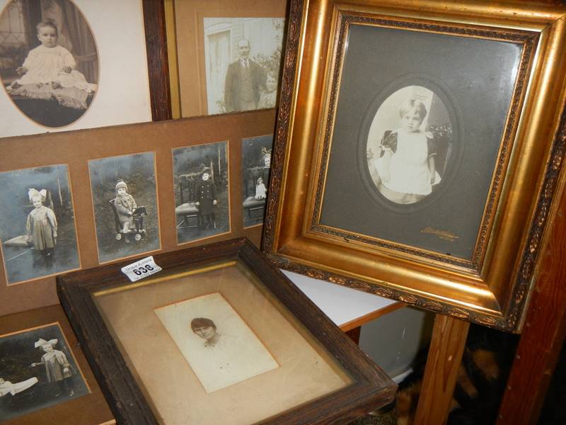 A good lot of old black and white photographs including some in frames. - Image 2 of 6