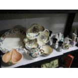 A mixed lot of ceramic dishes, vases etc.,