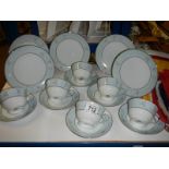 A part Noritake porcelain tea set (missing one plate).