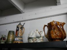 A mixed lot of ceramic jugs etc.,