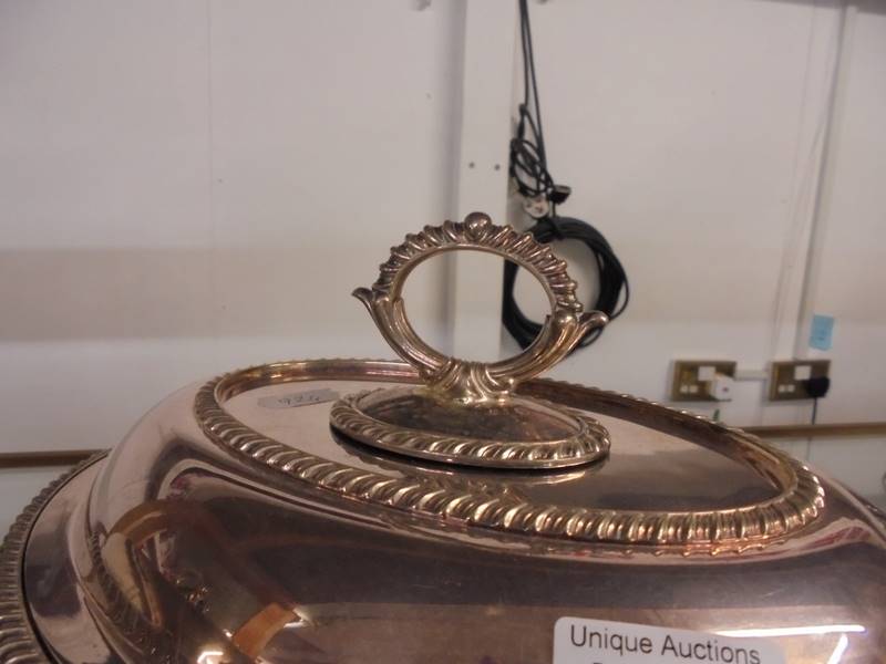 Two silver plate vegetable tureens. - Image 2 of 3