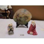 A Royal Doulton 'This Little Pig' HN1793, Home Waters dish D6434 and a Royal Albert Beatrix Potter